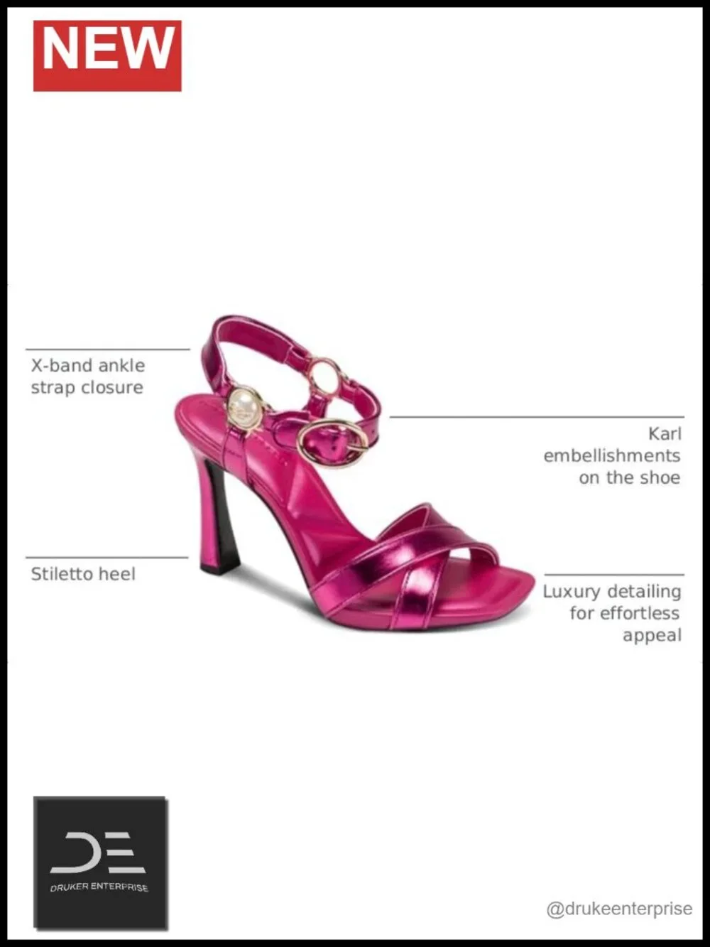 Ankle Strap Evening Heels Stiletto Open Toe Buckle Dress Shoes